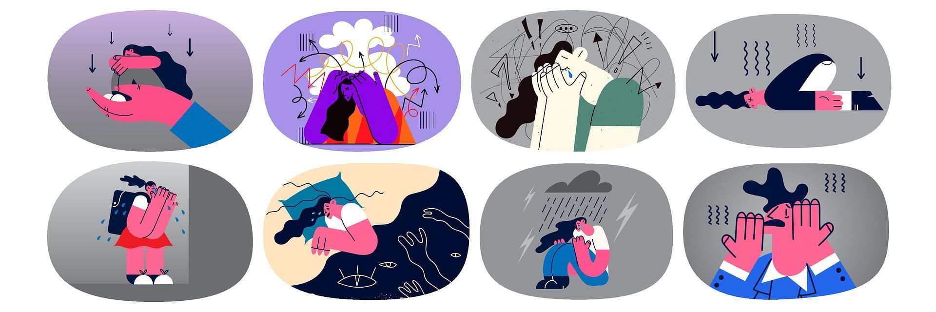 Anger and frustration often accompany sadness. (Image via VecteezyValery Vasilyeu)